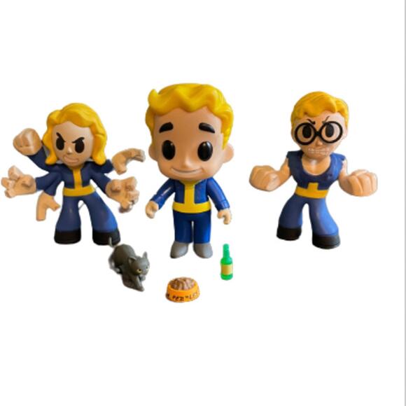 Funko Fallout Mini Series Nerd Rage!, Vault Boy, And Black Widow Perk - Picture 1 of 5